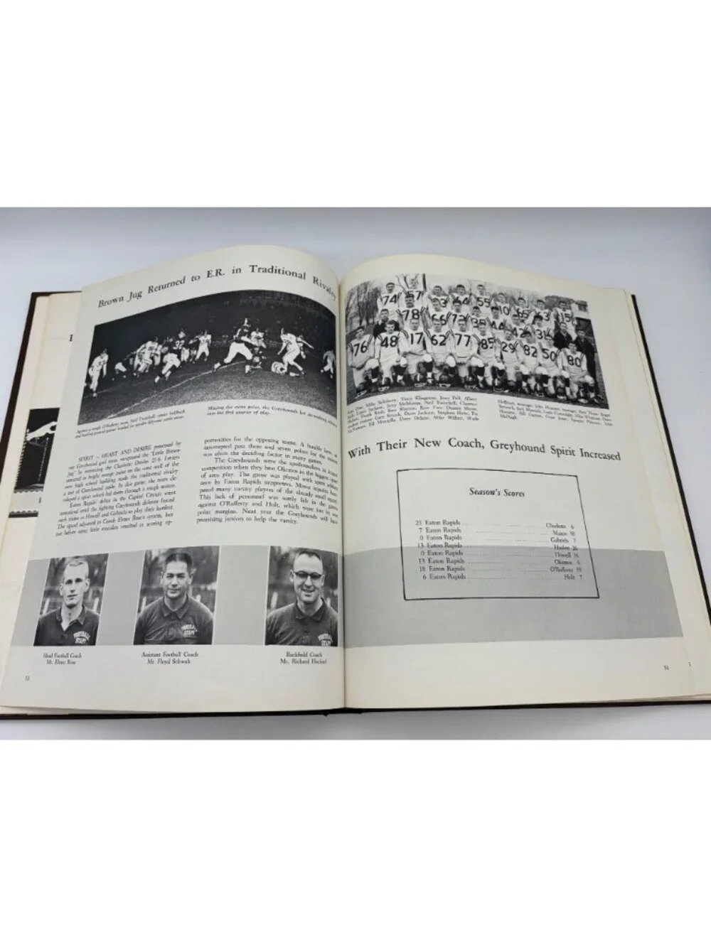 1964 Eaton Rapids High School Eatonian Yearbook Michigan Signed Hardcover Annual